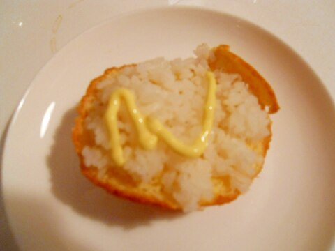 ブリニッシュパンで☆味噌マヨご飯トースト